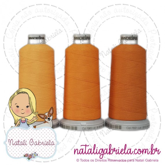 Trio Linhas Madeira 1000 metros LARANJA NG1