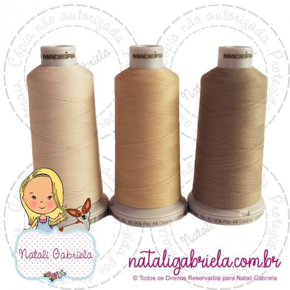Trio Linhas Madeira 1000 metros NUDE 1