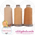 Linha madeira fosca para bordado.