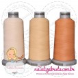 Linha madeira fosca para bordado.