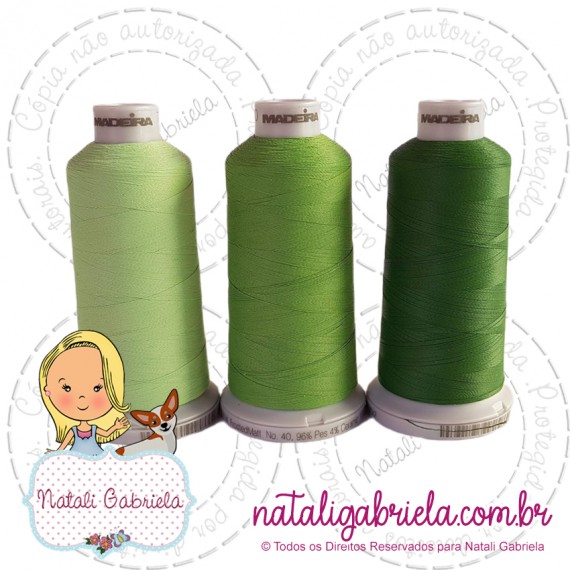 Trio Linhas Madeira 1000 metros VERDE FOLHA 1