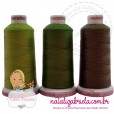Linha madeira fosca para bordado.