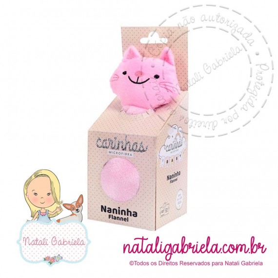 Naninha Flannel Gatinha 30x35