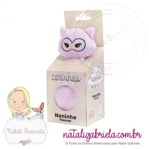 Naninha Flannel Corujinha 30x35