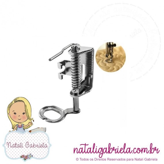 Calcador Quilting Livre Reta Industrial com mola 4021H