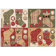 Painel de tecido Meias de Natal - Cris Mazzer