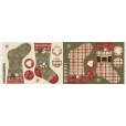 Painel de tecido Meias de Natal - Cris Mazzer