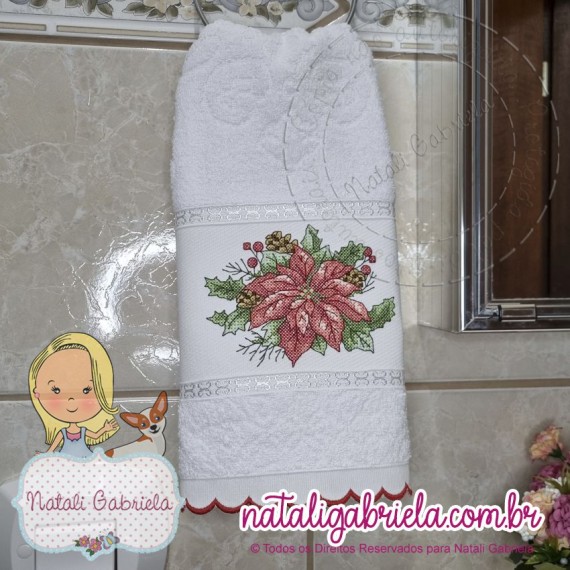 Toalha de rosto para lavabo - NATAL PXNG2