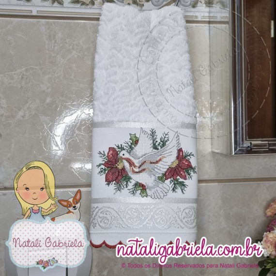 Toalha de rosto para lavabo - NATAL PXNG3