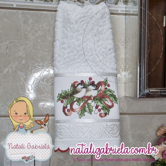 Toalha de rosto para lavabo - NATAL PXNG4