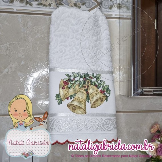 Toalha de rosto para lavabo - NATAL PXNG5